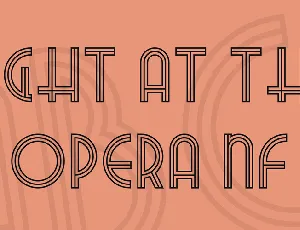 Night At The Opera NF font