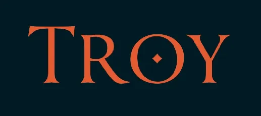 Troy font