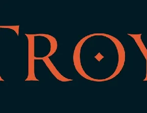 Troy font