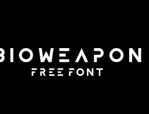 Bioweapon Display font