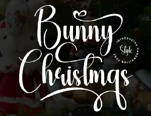 Bunny Christmas Script font