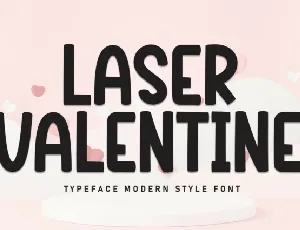 Laser Valentine Display font