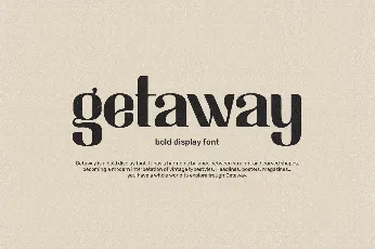 Getaway font