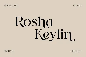 Rosha Keylin font