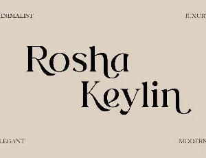 Rosha Keylin font