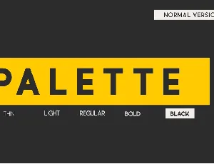 Palette font