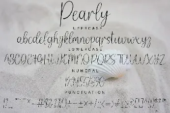 Pearly font