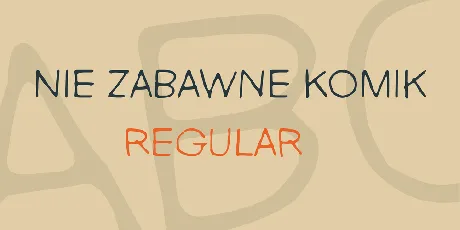 Nie Zabawne Komik font