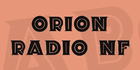 Orion Radio NF font