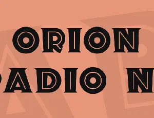 Orion Radio NF font