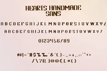 Hearts Handmade font