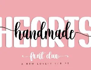 Hearts Handmade font