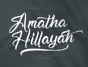 Amatha Hillayah font