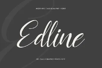 Edline Calligraphy Script font