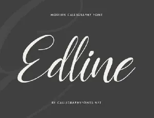 Edline Calligraphy Script font