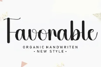 Favorable Script font