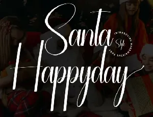 Santa Happyday Script font