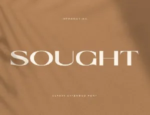 Sought font