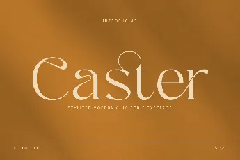 Caster Demo font