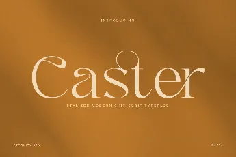 Caster Demo font