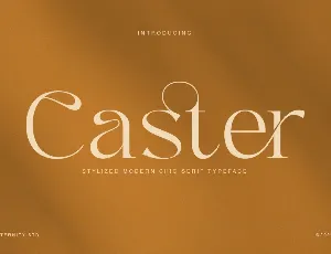 Caster Demo font