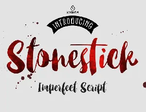 Stonestick Imperfect Free font