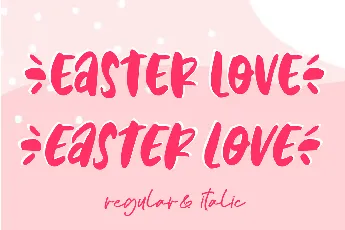 Easter Love font