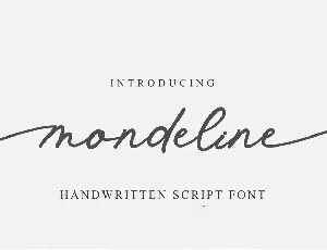 Mondeline font