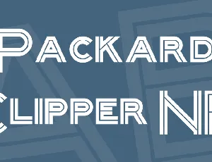 Packard Clipper NF font
