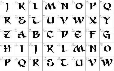 Seven Swordsmen BB font