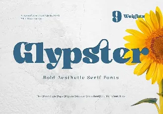 Glypster font