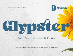 Glypster font