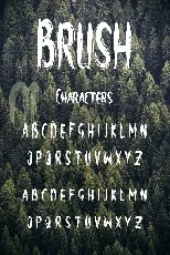 Brush font