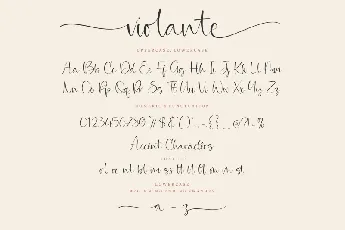 Violante Calligraphy font