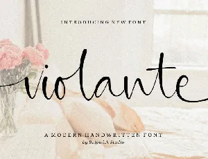 Violante Calligraphy font