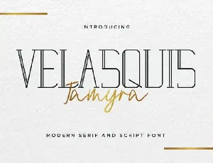 Velasquis Tamyra Duo font