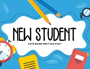 New Student Script font