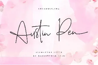 Austin Pen Signature font