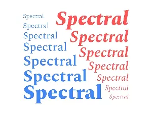 Spectral Family font