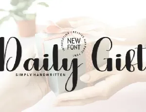 Daily Gift Script font