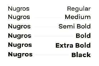 Nugros Family font