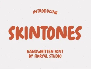 Skintones font