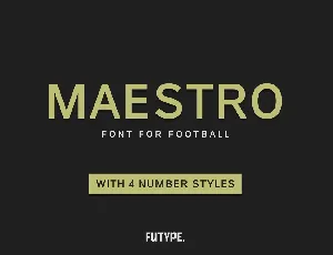 Maestro font