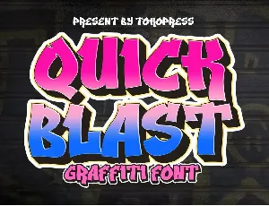 Quick Blast font