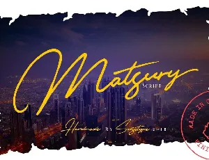 Matsury font