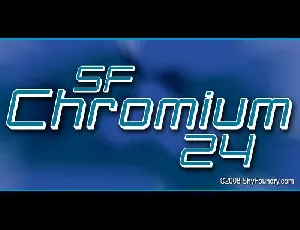 SF Chromium 24 font