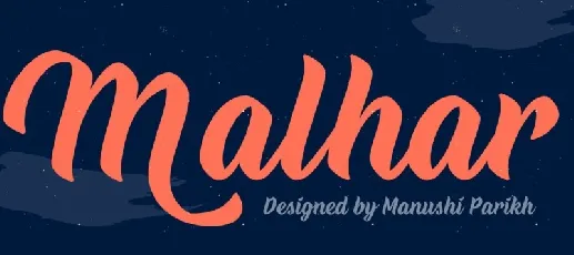 Malhar font