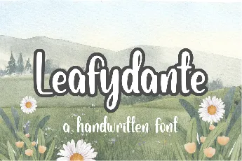 Leafydante font