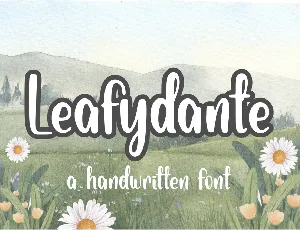 Leafydante font