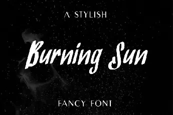 BurningSun Marker Script font